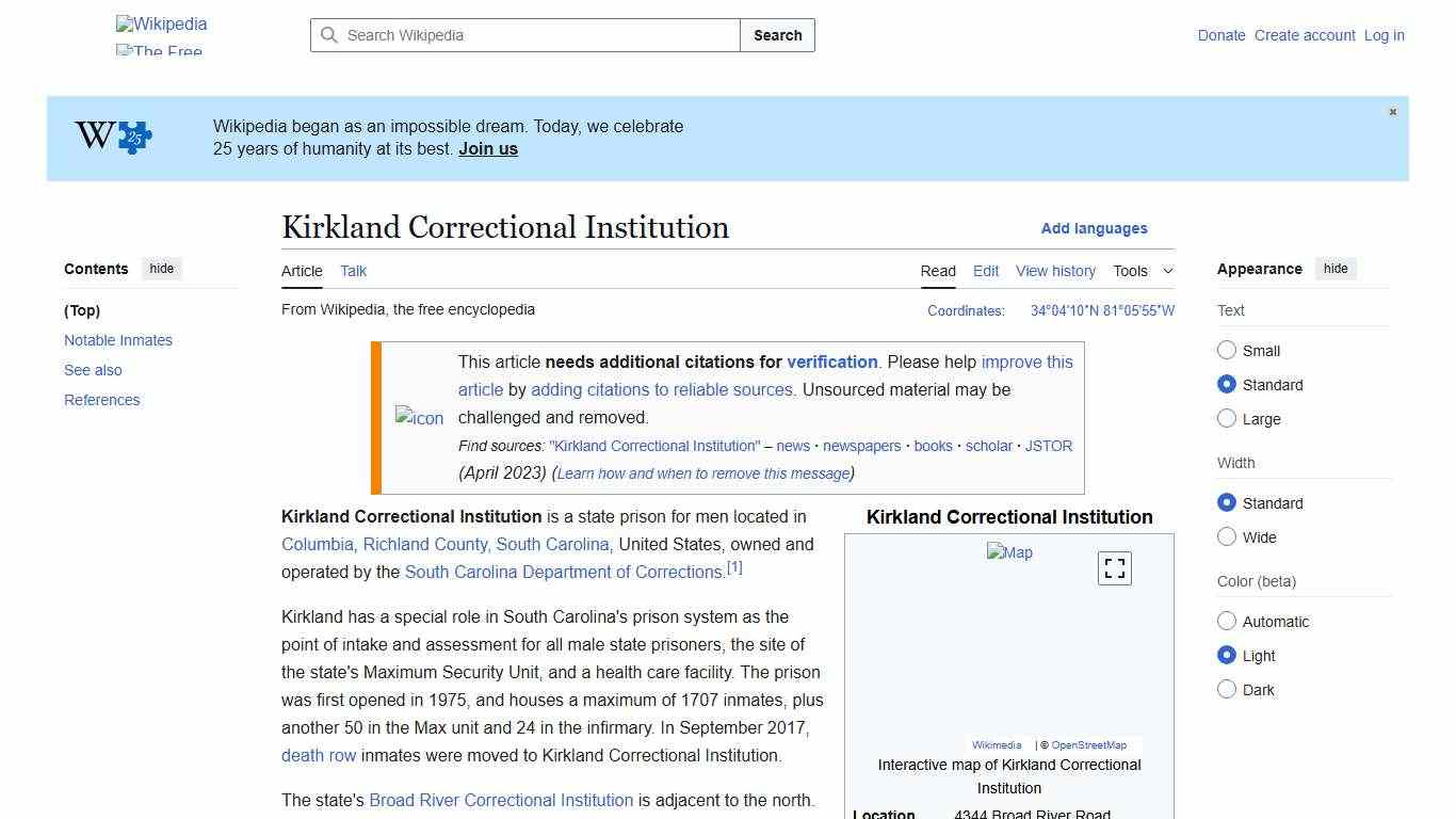 Kirkland Correctional Institution - Wikipedia